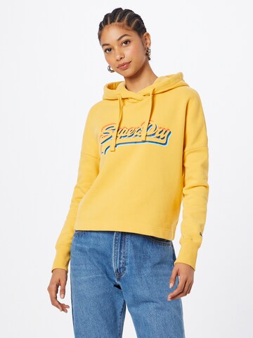 Felpa di Superdry in giallo: frontale