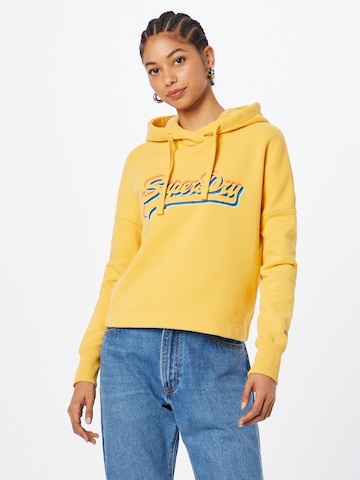 Superdry Sweatshirt i gul: framsida