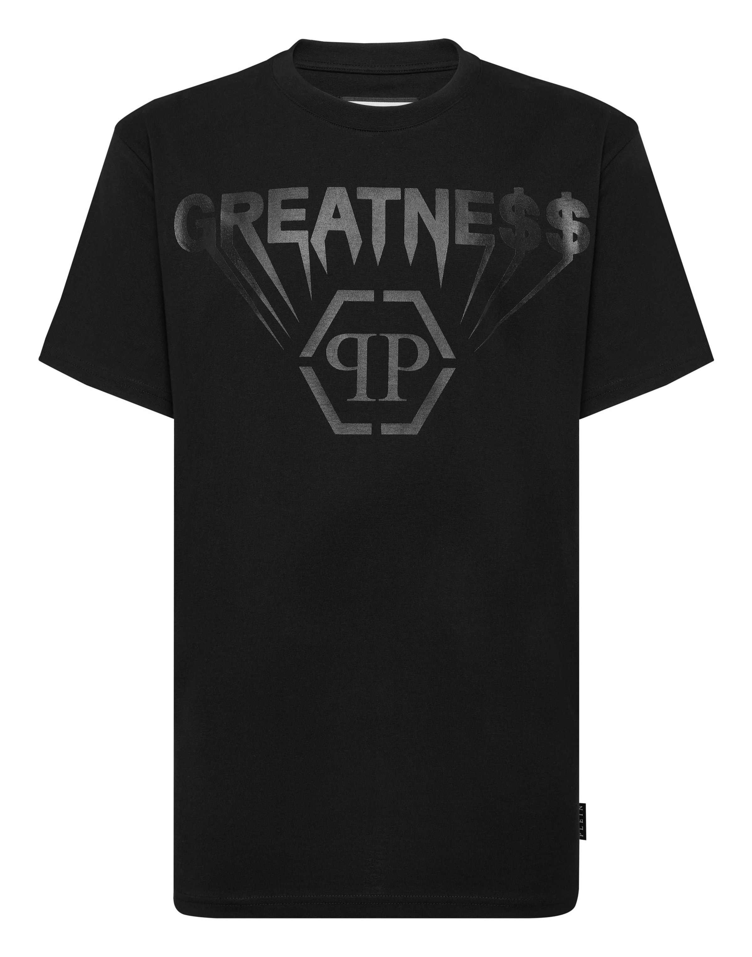 Philipp Plein - Camisa 'Greatness' em preto: frente