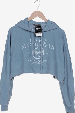 Missguided Sweatshirt & Zip-Up Hoodie in M in Blue: front