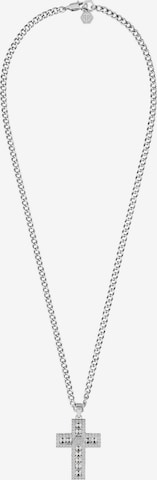 Philipp Plein Jewellery Necklace 'PLEIN LETTERING' in Silver: front