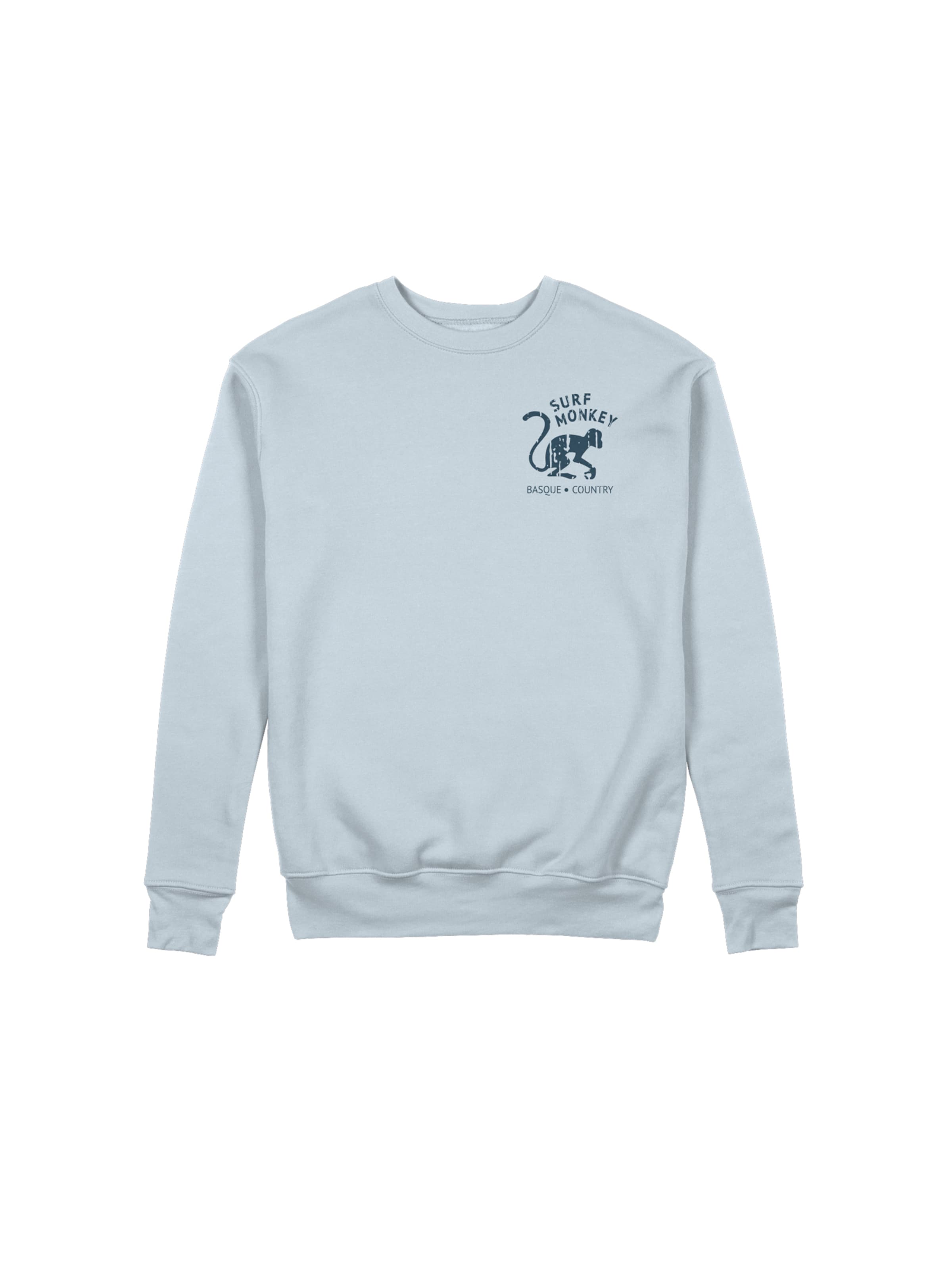 Sweat-shirt Surf Monkey en bleu : devant