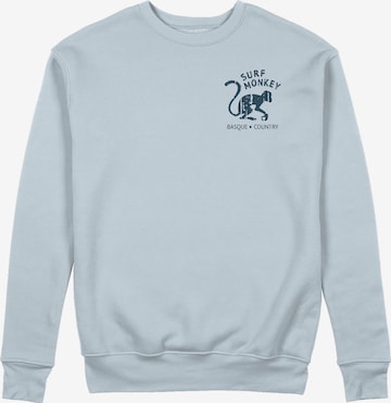 Sweat-shirt Surf Monkey en bleu : devant