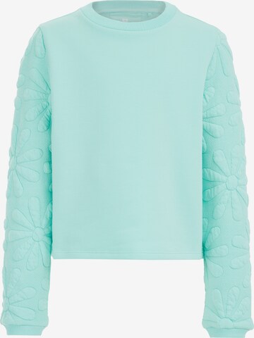 WE Fashion Sweatshirt in Blauw: voorkant