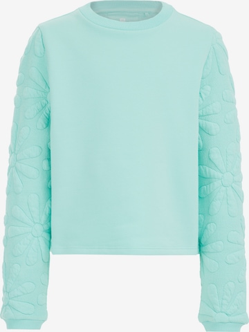 WE Fashion WE Fashion Mädchen-Sweatshirt mit Strukturmuster in Blau: predná strana