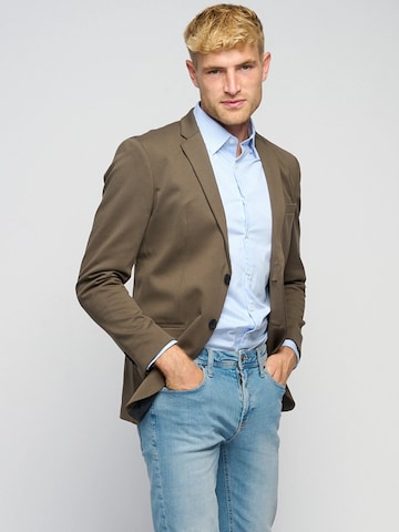 Regular fit Giacca business da completo ' The Original ' di TEESHOPPEN in marrone