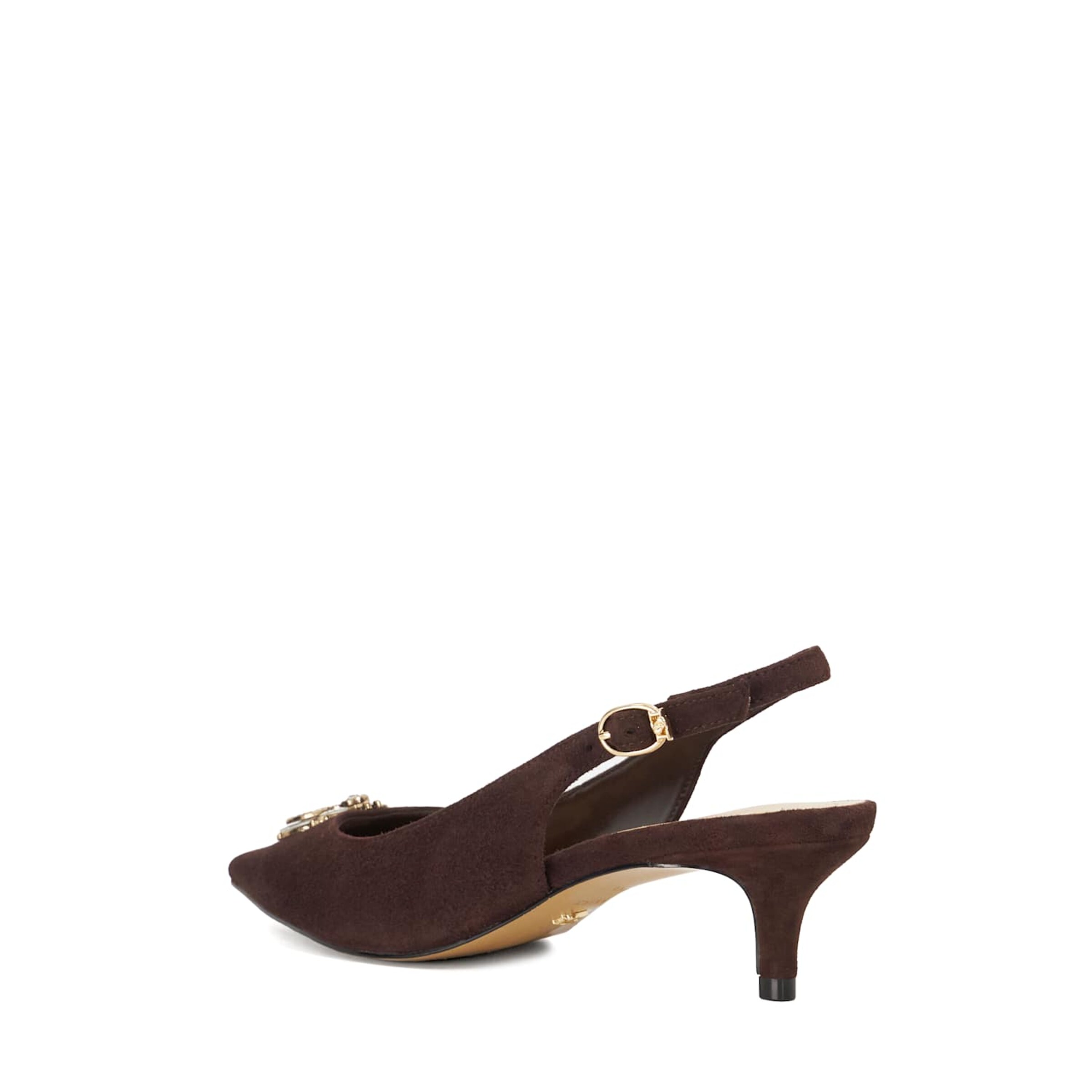 Escarpins à bride arrière Dune LONDON en marron