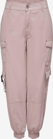 Tapered Pantaloni cargo 'STINE' di ONLY in rosa: frontale