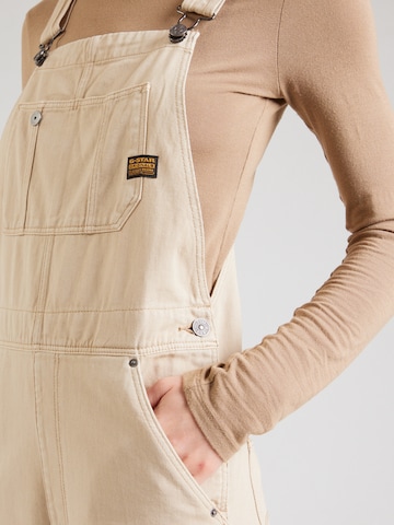 G-STAR Regular Tuinbroek jeans in Beige