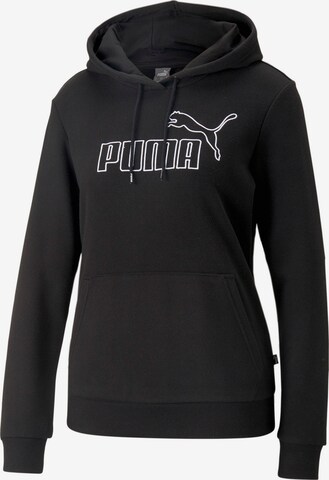 Sweat de sport PUMA en noir : devant