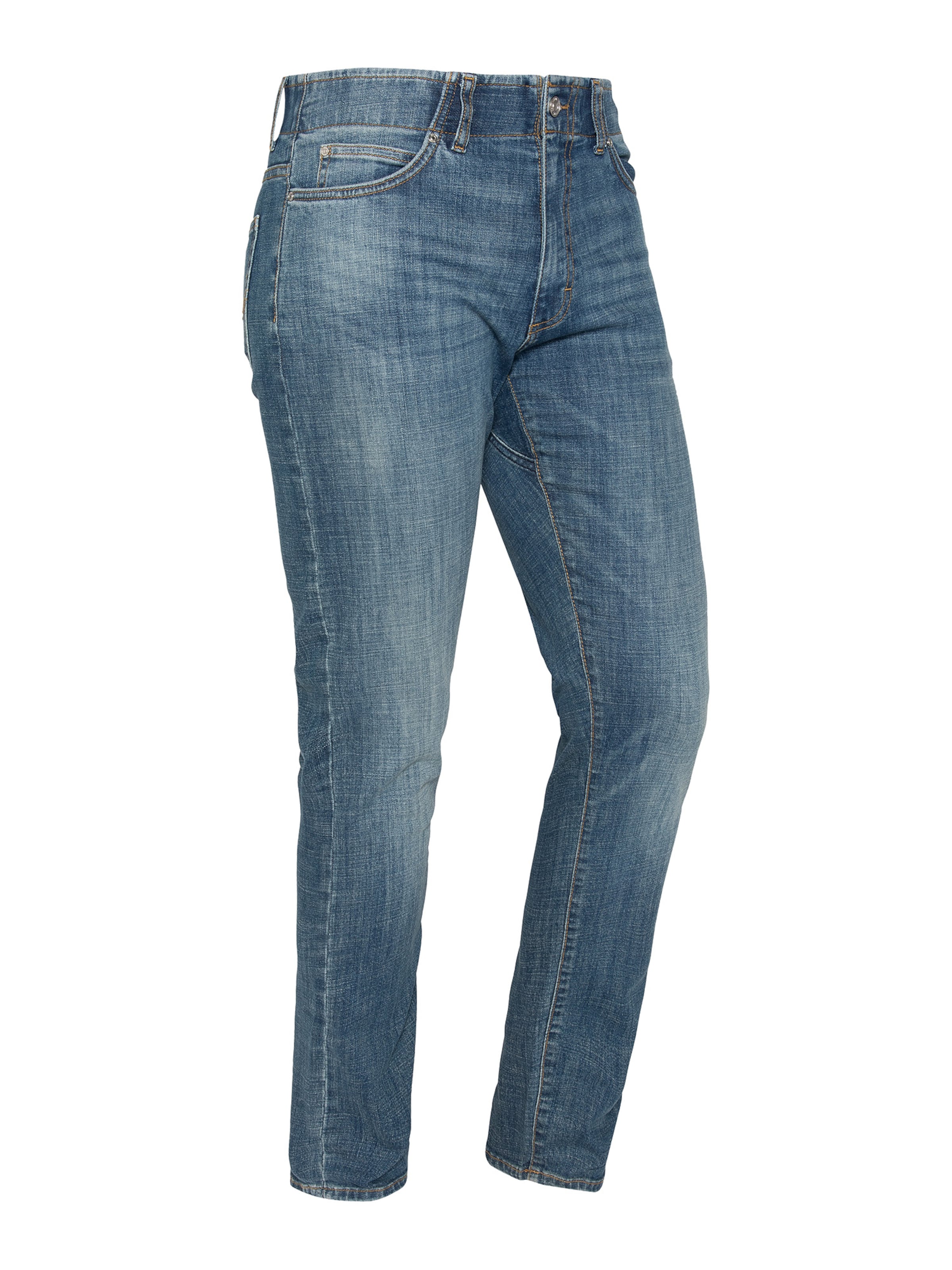 Coupe slim Jean Schott NYC en bleu