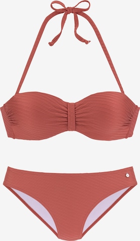s.Oliver Bandeau Bikini in Red: front