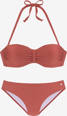 Bandeau Bikini s.Oliver en rouge : devant