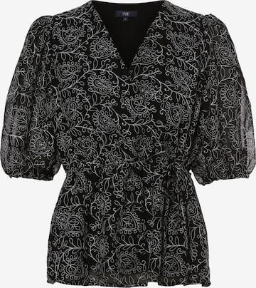 Ipuri Blouse in Zwart: voorkant