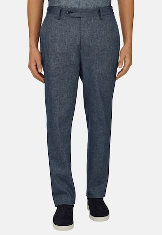 Coupe slim Pantalon Boggi Milano en bleu : devant