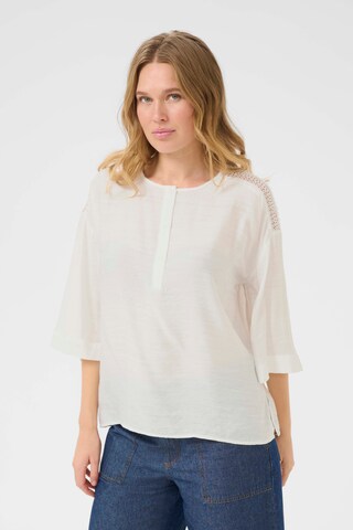 Kaffe Blouse 'KApenelope' in Wit: voorkant