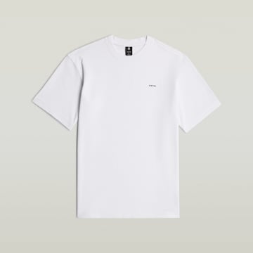 G-STAR Shirt 'True' in Wit: voorkant