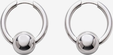 Boucles d'oreilles 'BUBBLE' REYTEL en argent : devant