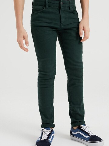 WE Fashion Slimfit Jeans in Grün