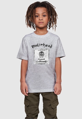 Merchcode Shirt 'Motorhead - No Sleep At All' in Grey: front