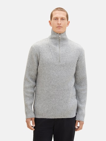 TOM TAILOR Sweater in Grey: front