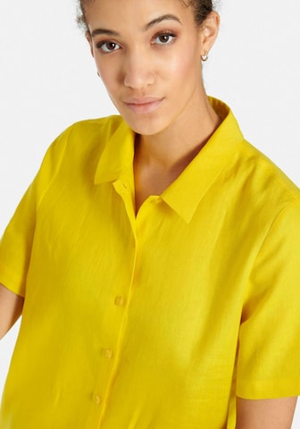 Peter Hahn Shirt Dress in Yellow