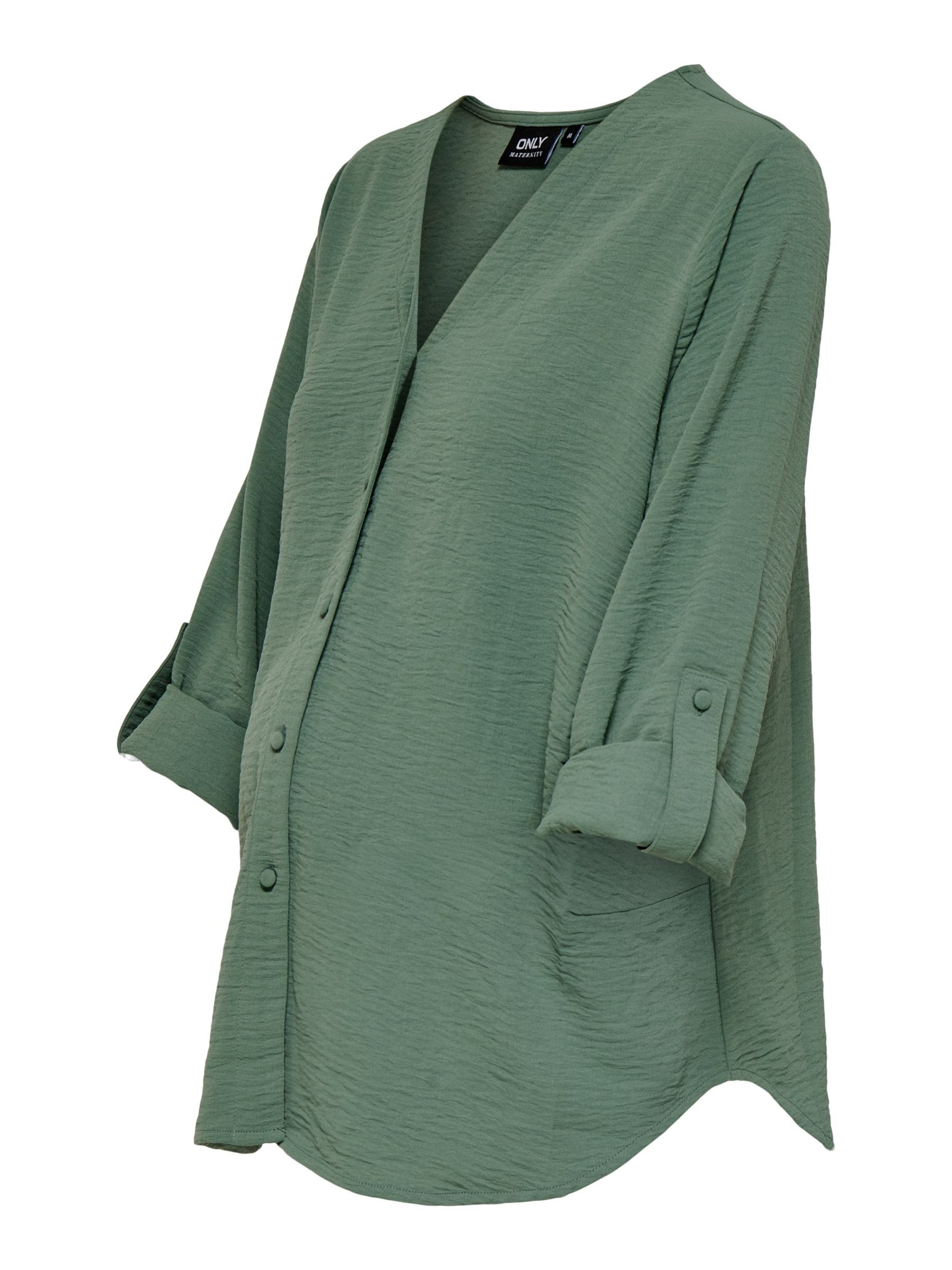 Only Maternity Blouse 'OLMJana' in Groen: voorkant
