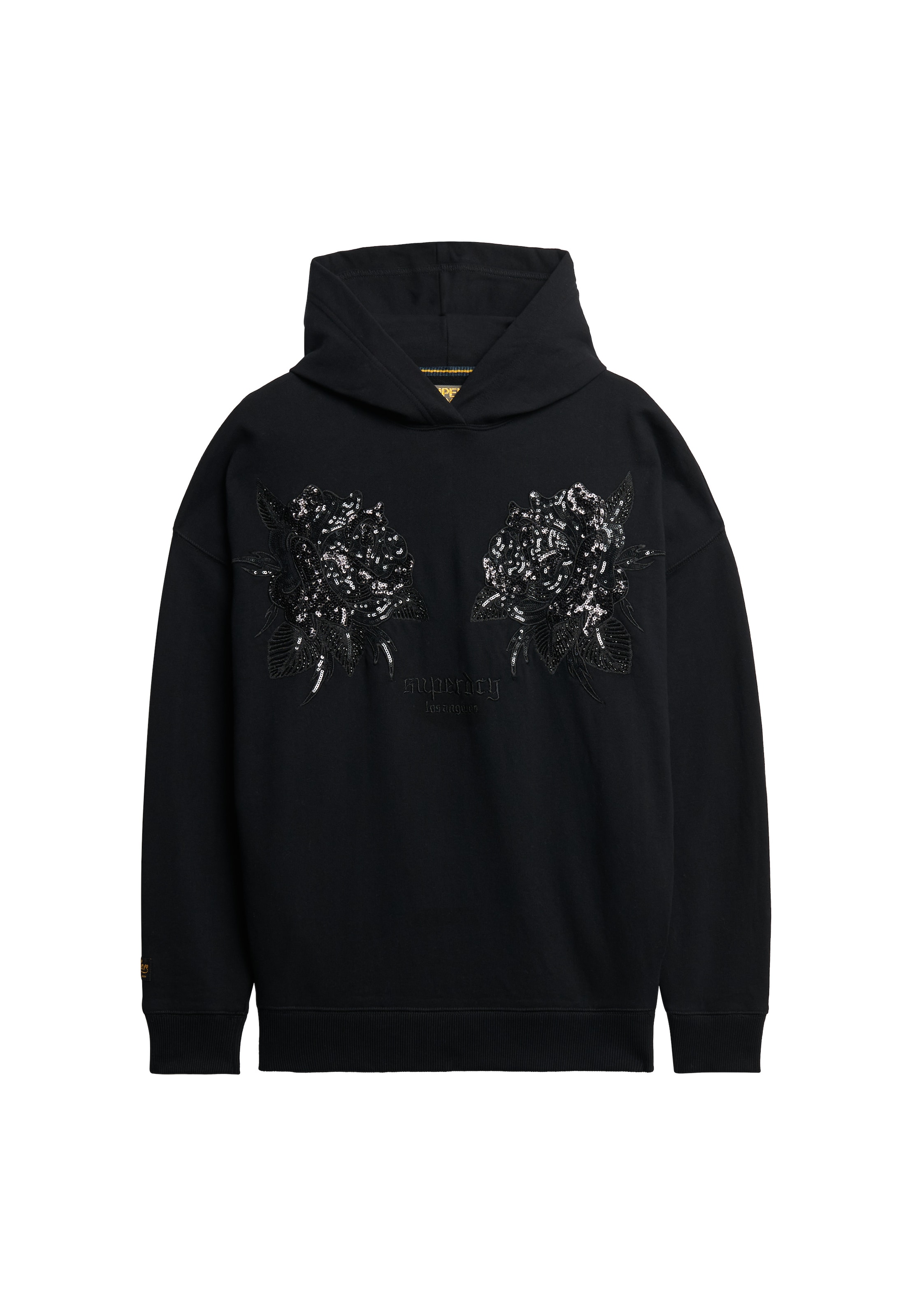 Sweat-shirt Superdry en noir : devant