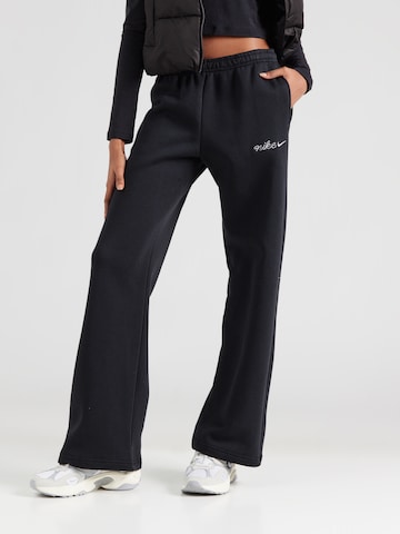 Wide leg Pantaloni 'PHNX FLC' di Nike Sportswear in nero: frontale