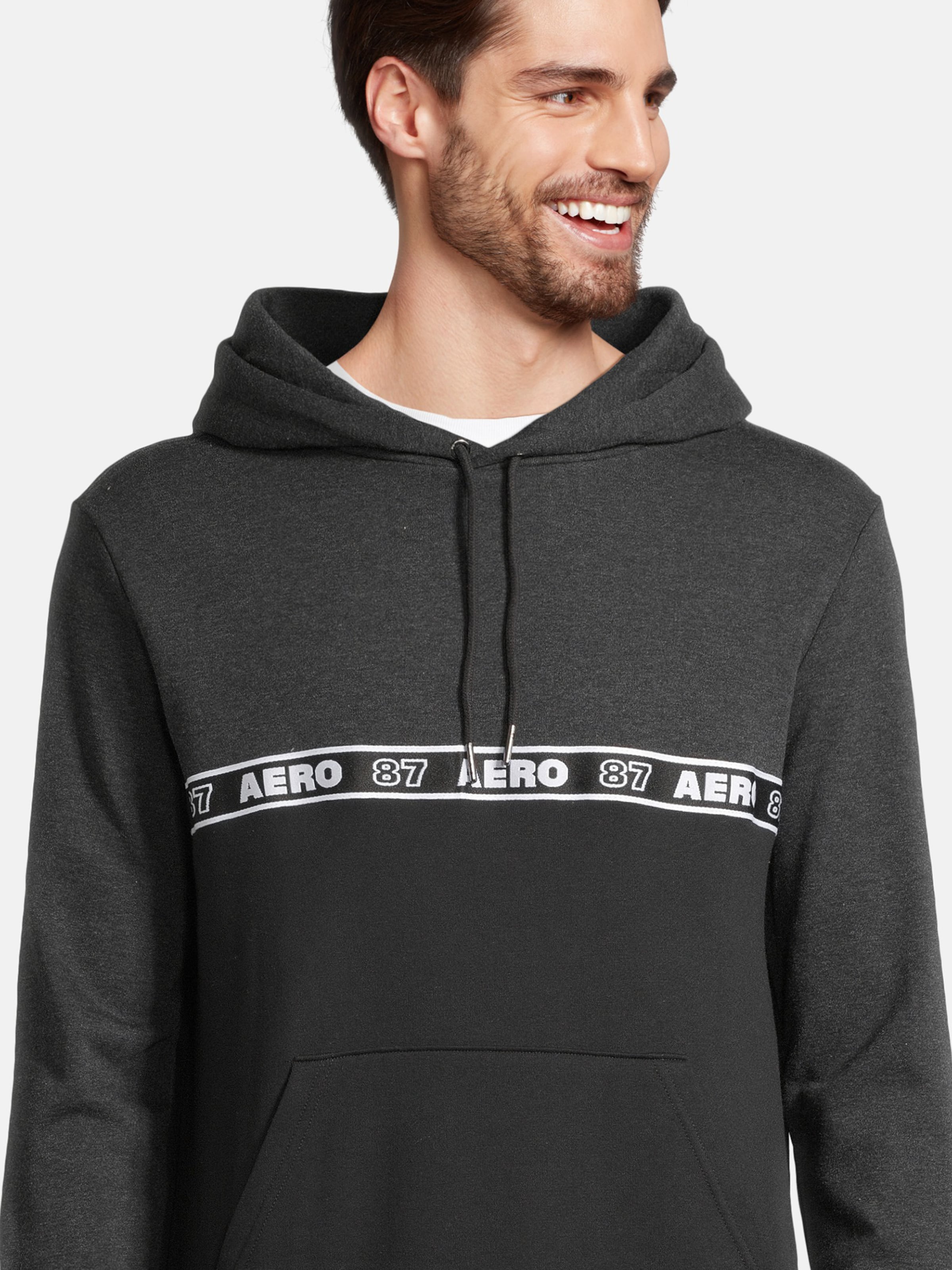 AEROPOSTALE Sweatshirt HERITAGE in Anthracite Dark Grey ABOUT YOU