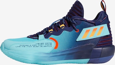 ADIDAS PERFORMANCE Chaussure de sport 'Dame 7 EXTPLY' en bleu marine / bleu clair / orange, Vue avec produit