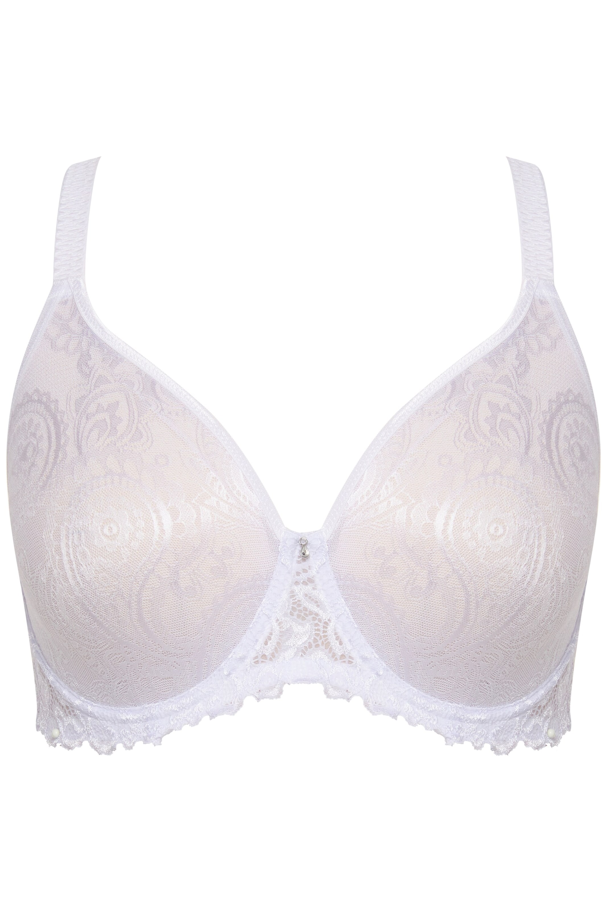 Ulla Popken BH in Wit: voorkant