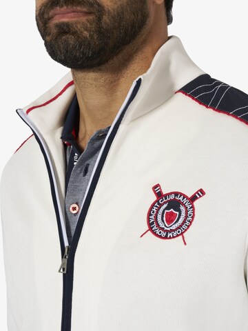 Jan Vanderstorm Zip-Up Hoodie 'Atli' in White