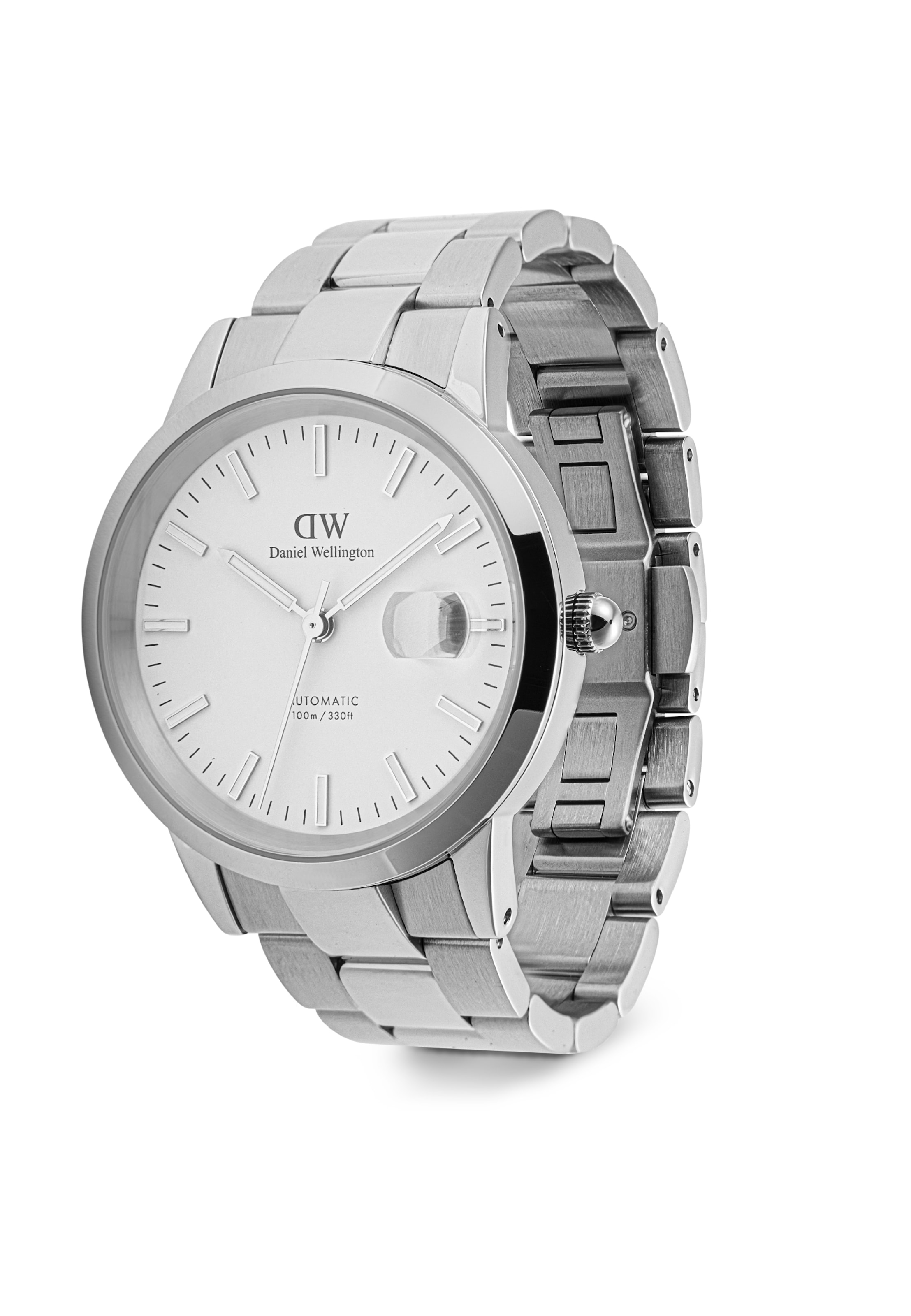 Daniel Wellington Analogt ur i sølv: forside