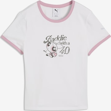 PUMA Shirt 'POWERPUFF GIRLS' in White: front