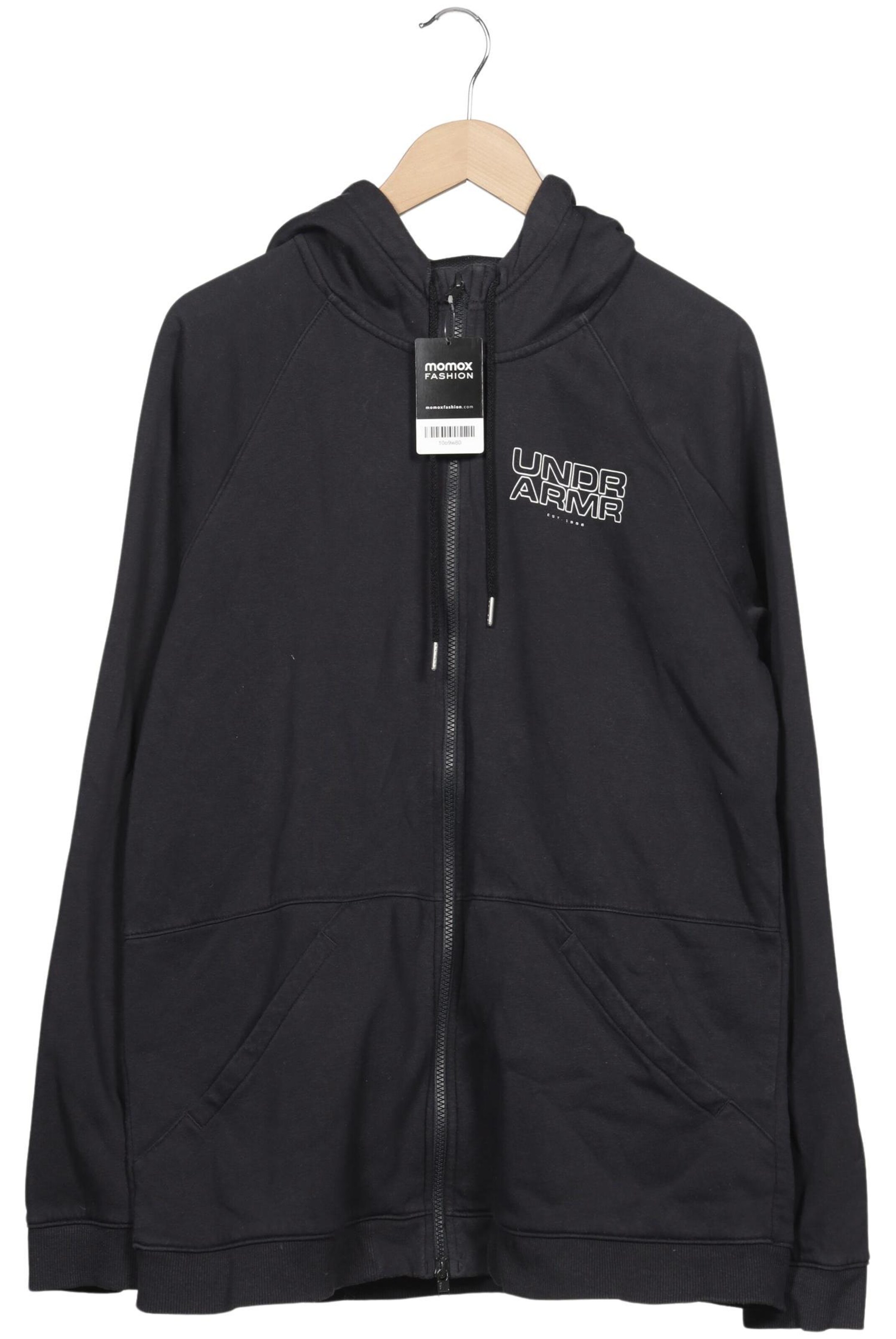 UNDER ARMOUR Sweatshirt & Zip-Up Hoodie in XL in Black: front