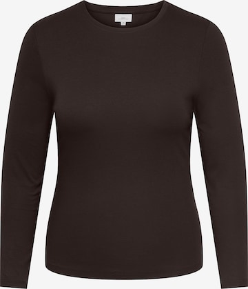 ONLY Carmakoma - Camiseta 'CARRiley' en marrón: frente