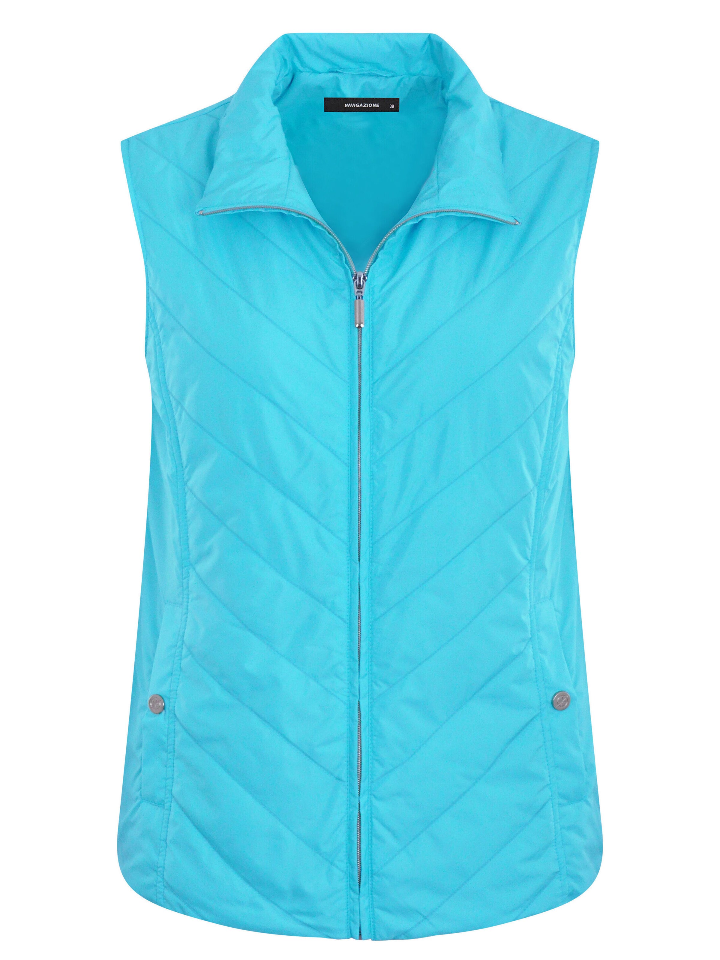 Navigazione Bodywarmer in Blauw: voorkant