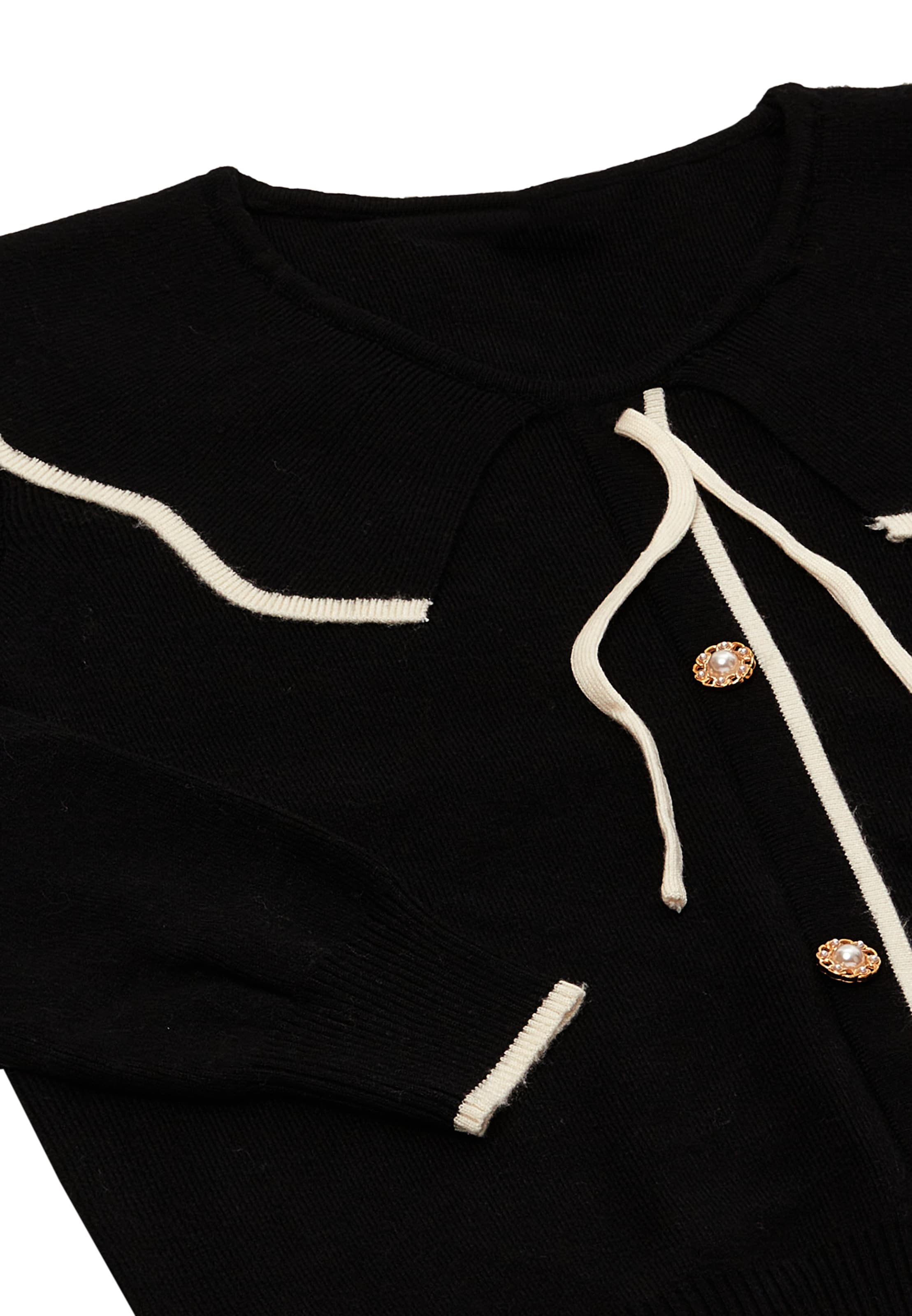 Geacă tricotată de la NAEMI pe negru