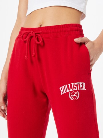 Tapered Pantaloni di HOLLISTER in rosso