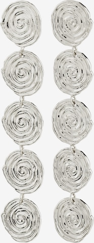 sidabrinė Pilgrim Auskarai 'Air': priekis