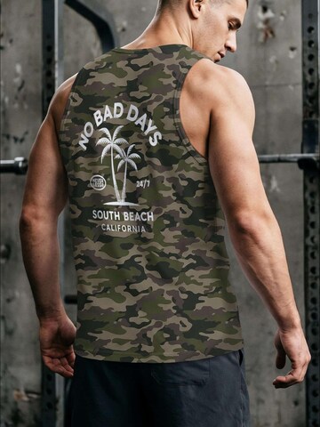 Neverless Shirt 'No Bad Days' in Green
