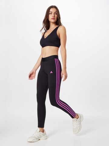 ADIDAS SPORTSWEAR Skinny Športové nohavice 'Essential' - Čierna