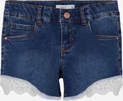 NAME IT Jeans 'Salli Taha' in de kleur Blauw denim / Wit, Productweergave