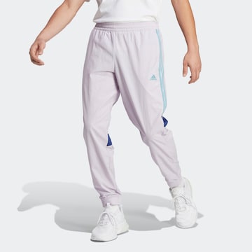 Coupe slim Pantalon de sport 'Tiro' ADIDAS SPORTSWEAR en gris : devant