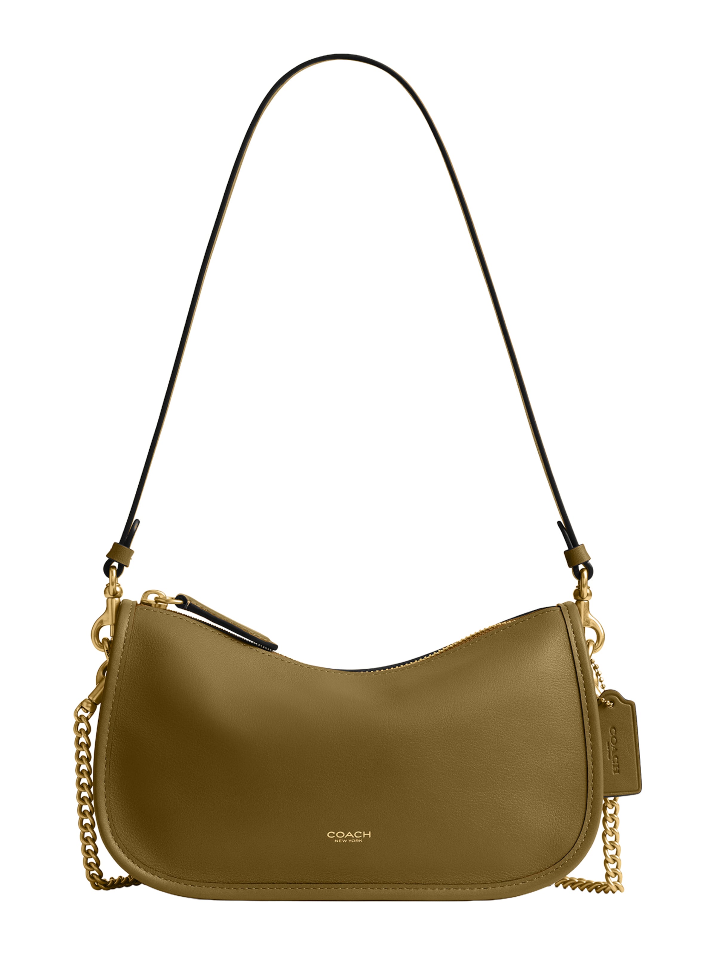 COACH Sac bandoulière en olive, Vue avec produit