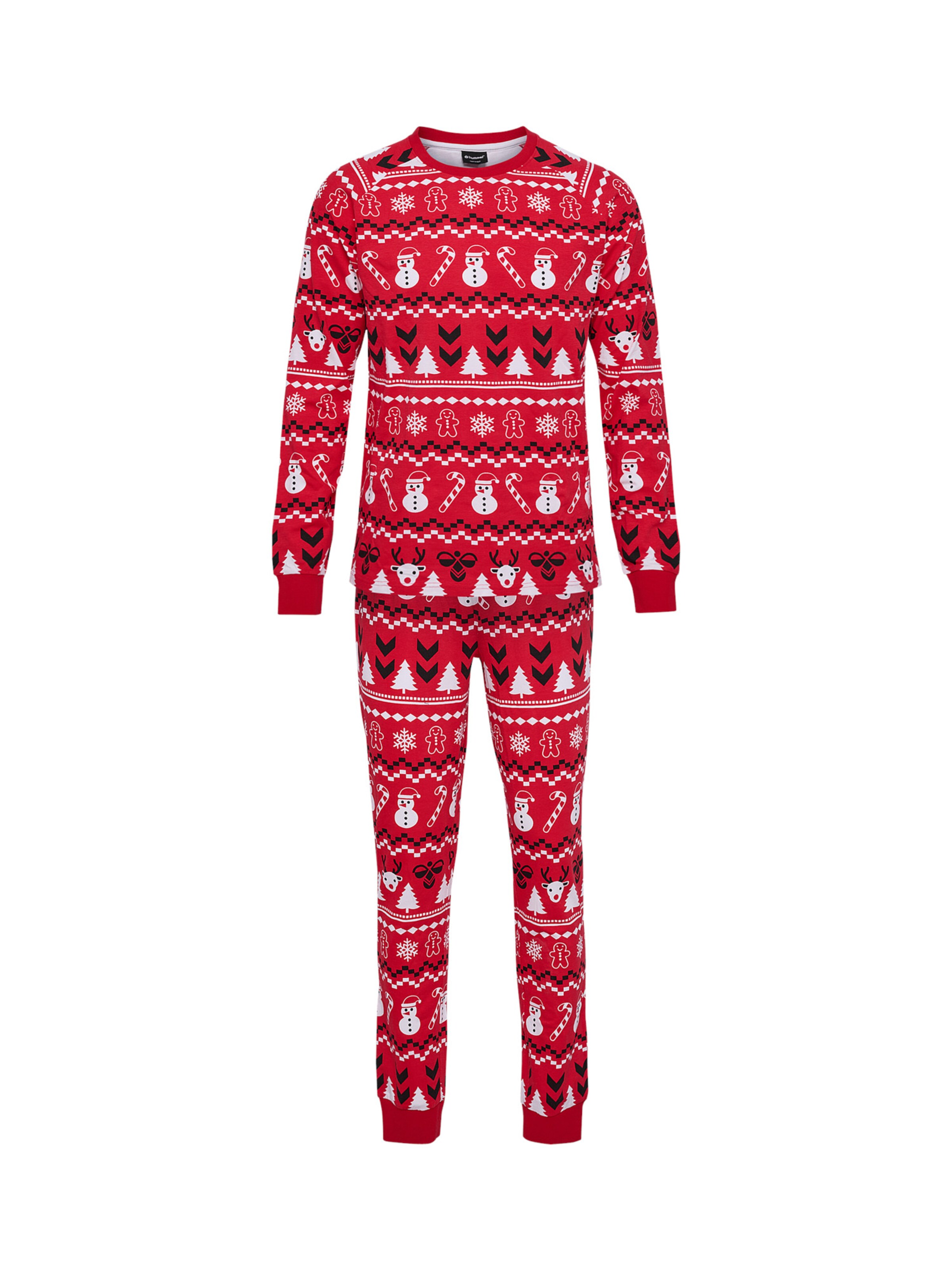 Hummel Pyjama in Rot: Vorderseite