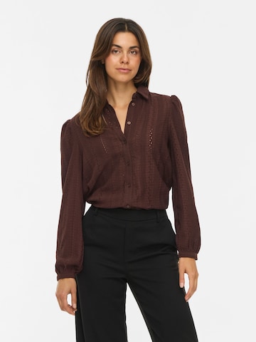 Camicia da donna 'VIZania' di VILA in marrone: frontale