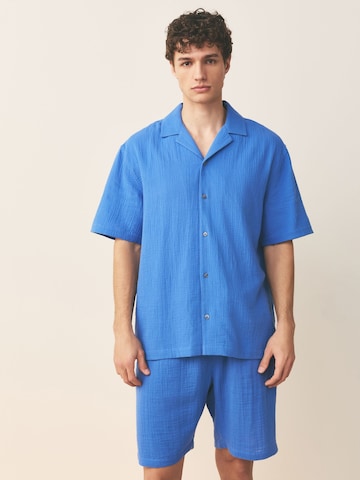Next Pyjama kort in Blauw: voorkant