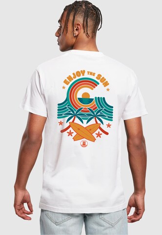 Mister Tee Μπλουζάκι 'Beach Paradise' σε λευκό